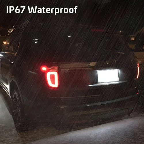 Miniatura 6 de Lámparas LED para placa de matrícula compatibles con Ford Flex 2009 a 2019, Focus 2008 a 2011, Fusion 2006 a 2012, 6000K Blanco - Paquete de 2