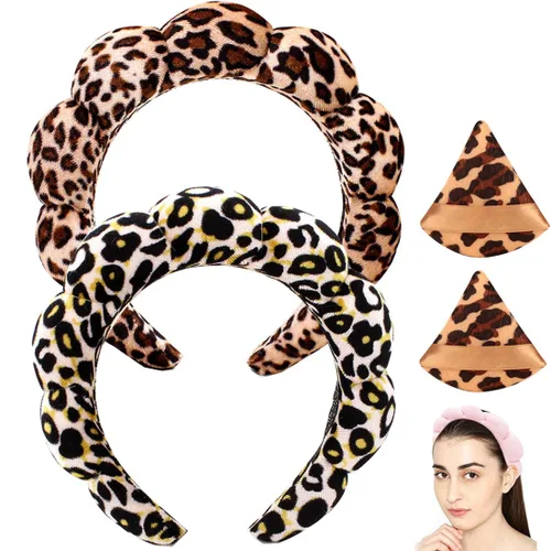 Miniatura 31 de Diademas de cuidado de la piel para el lavado facial, diademas de spa para lavar la cara, suaves diademas de cuidado de la piel y maquillaje