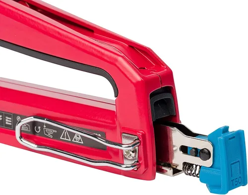 Miniatura 8 de Arrow T50RED2 - Pistola de grapas manual 2 en 1 y clavadora de clavos para tapicería, marco, aislamiento, manualidades y muebles, rojo