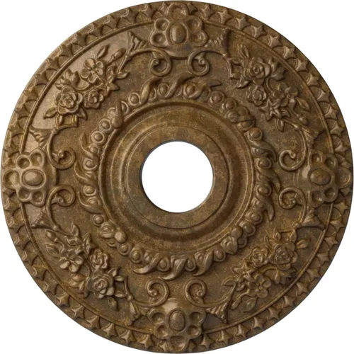 Miniatura 32 de Ekena Millwork CM18RORUS Medallón de techo de rosa, 18.0 in de diámetro exterior x 3.5 in de diámetro interior x 1.4 in de diámetro interior x 1.4