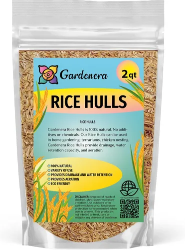 Miniatura 6 de Gardenera Cascos de arroz orgánico – Mejora la textura del suelo y la retención de nutrientes – Lo mejor para plantas de casa y ropa de cama