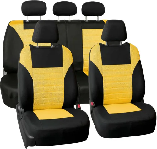Miniatura 33 de FH Group Juego de fundas de asiento delantero de automóvil de malla de aire 3D premium, fundas de asiento compatibles con bolsa de aire, de ajuste