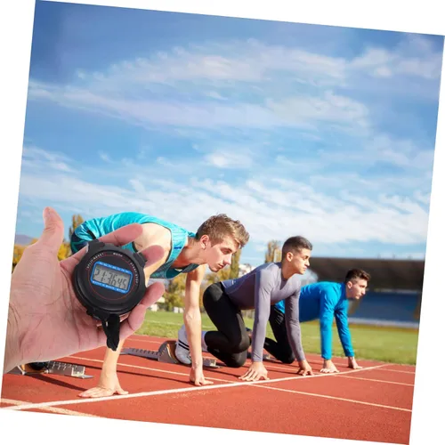 Miniatura 6 de Cronómetro deportivo digital con pantalla grande para entrenadores, funcionamiento silencioso, ligero, diseño portátil para natación, correr, yoga