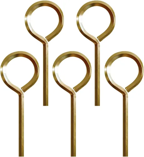 Llave hexagonal estándar de 1/8 pulgadas, juego de llaves Allen para llavero, barra de empuje, llave de dispositivo de salida de pánico, paquete de 5