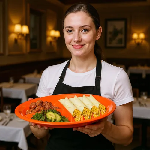 Miniatura 6 de 10 platos de plástico para tacos para fiestas, platos de tacos de plástico con divisores, soporte grande para tacos con 2 áreas de inmersión