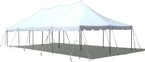Miniatura 10 de TentandTable Tienda de campaña con toldo de alta calidad de 20 x 40 pies, rojo/blanco/azul, para exteriores, capacidad de 80 a 160 personas