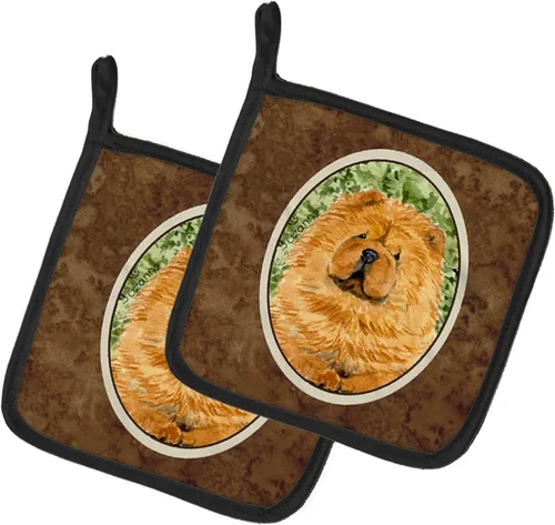 Miniatura 124 de Caroline's Treasures SS8617PTHD - Juego de soportes para ollas de cocina resistentes al calor, almohadillas calientes para horno para cocinar, Husky