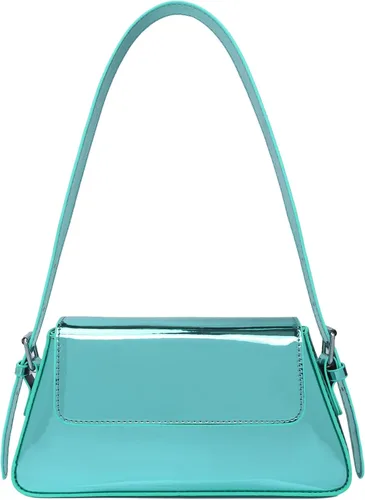 Bolso de hombro pequeño para mujer, lindo bolso de mano hobo de noche, bolso de mano Y2K plateado brillante para fiesta, graduación, boda