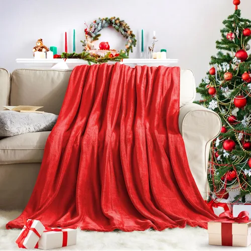Miniatura 19 de KMUSET Manta de Tiro Súper Suave Premium de Franela de Forro Polar Sedosa Tamaño de Tiro Beige Microfibra Manta Ligera para Uso en Todas