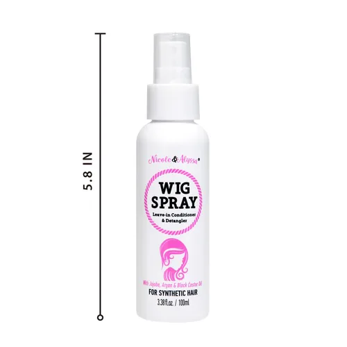Miniatura 2 de Nicole & Alyssa - Spray de peluca para cabello sintético - Acondicionador sin enjuague, desenredante, hidratante (tamaño de viaje - paquete de 1)
