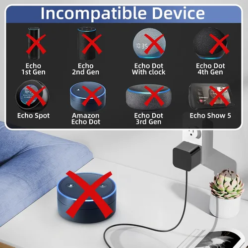 Miniatura 3 de Adaptador de corriente de 30 W para Amazon Echo (4.ª generación) Echo (3ª generación) Echo Show 10 (3ª generación) Echo Show (2.ª generación) Echo