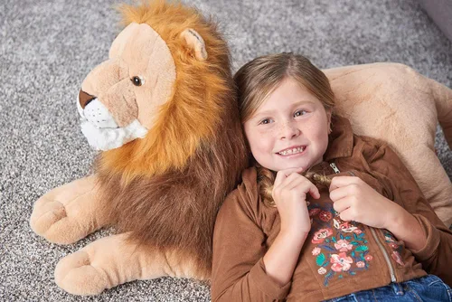 Miniatura 4 de Wild Republic Jumbo - Animal gigante de peluche, León, 30 pulgadas