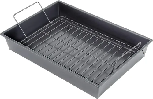 Miniatura 7 de Chicago Metallic juego de fuentes para horno poco profundas, para galletas, antiadherentes, profesionales, con charola para cocina, de 13 in x 9 in