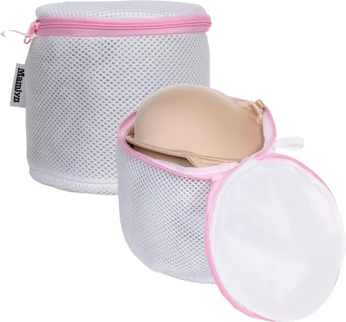 Miniatura 2 de Mamlyn Bolsas de malla para sujetador para lavadora, bolsas de lavado de lencería para lavandería (juego de 2)