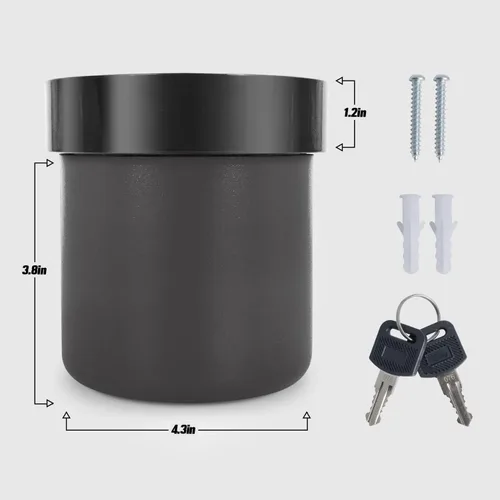 Miniatura 2 de Caja Fuerte Oculta en Forma de Maceta (Negro)