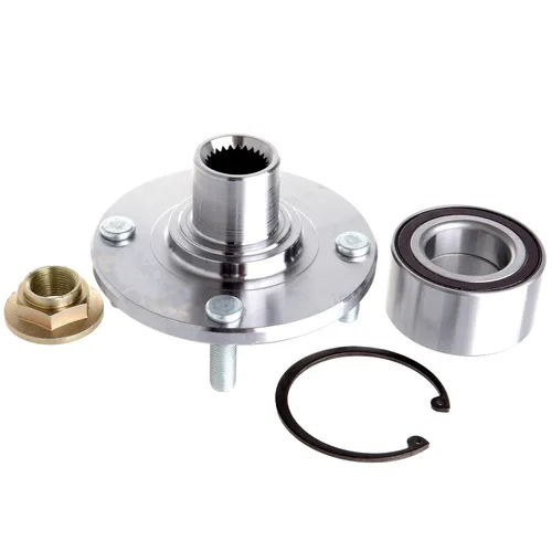 SCITOO Rodamiento de rueda delantera 2000-2011 para Focus 518510 Nuevo conjunto de cubo de rueda izquierda o derecha 4 lengüetas con ABS 1 unidad