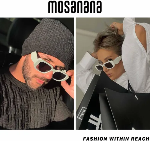 Miniatura 3 de mosanana Gafas de sol rectangulares de moda para mujeres y hombres