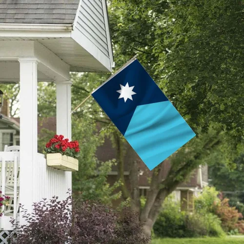 Miniatura 6 de Nacilerto Nueva bandera del estado de Minnesota de 2 x 3 pies, colores vivos, doble costura de poliéster, nuevas banderas MN con 2 ojales de latón.