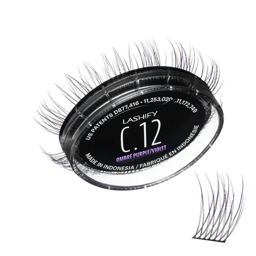 Miniatura 14 de Lashify Curl - Extensiones de pestañas Gossamer DIY de 0.394 pulgadas, color negro, pestañas postizas fáciles para un aspecto natural