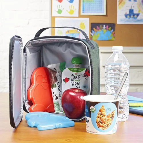 Miniatura 4 de Fit & Fresh Cool Coolers - Paquetes de hielo para loncheras de niños, paquetes delgados de hielo para bolsas de almuerzo, paquetes de hielo