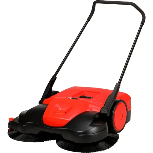 BISSELL BigGreen Commercial BG697 - Barredora de triple cepillo alimentado por batería, contenedor de residuos de 13.2 galones, 42 pulgadas de alto,