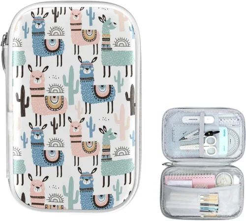 Miniatura 8 de Lindo Koala hojas verdes bolsa de lápices con cremallera organizador de lápices estacionario bolsa de maquillaje cosmético bolsa para la escuela