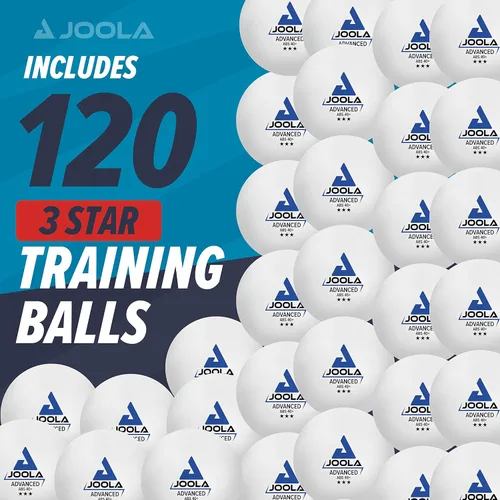 Miniatura 2 de JOOLA Training 3 Star - Pelotas de tenis de mesa paquete de 12, 60 o 120 unidades – Pelotas de ping pong a granel reglamentarias de 1.58+ pulgadas