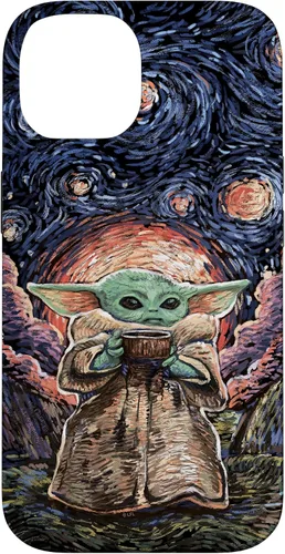 Miniatura 4 de Star Wars: The Mandalorian The Child Starry Night Style - Carcasa para iPhone 17