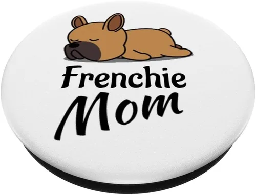 Miniatura 2 de Frenchie Mom – Regalo de perro Bulldog francés para niñas – PopSockets Grip y soporte para teléfonos y tabletas