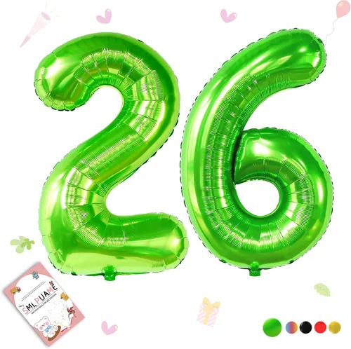 Miniatura 154 de Globos grandes de 40 pulgadas de números del 0 al 9, globos numéricos para decoración de fiesta de cumpleaños, globos de helio de aluminio