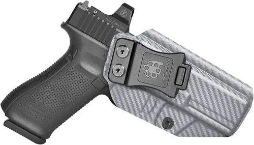 Miniatura 24 de Amberide IWB Kydex Holster for Glock 17/22 / 31/34 Gen 1-5, Concealed Carry, MOS and Non-MOS Options Available, Adjustable Cant, Posi-Click Fibra