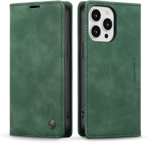 Miniatura 113 de QLTYPRI Para iPhone Air Case Wallet Con Tarjetero, Vintage PU Cuero Kickstand Cierre Magnético A Prueba De Golpes Folio Libro Funda Para IPhone 17