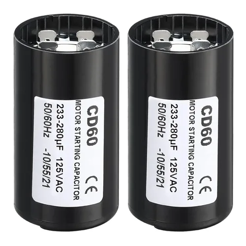 Miniatura 21 de PATIKIL Condensador de arranque del motor, 2 unidades 88-108uF/Mfd 125V 50/60Hz CD60 Condensador de funcionamiento para arranque de motor eléctrico