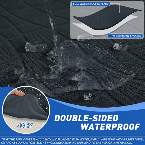 Miniatura 3 de MAXIJIN Fundas impermeables para sillas reclinables pequeñas de 3 piezas, fundas reclinables que se mantienen en su lugar, fundas reclinables Lazy