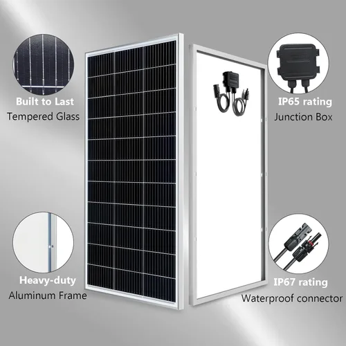 Miniatura 2 de Panel solar de 300 vatios de alta eficiencia monocristalinos FV módulos para sistema de 12V/24V RV Marine Van Boat Light y otras aplicaciones fuera