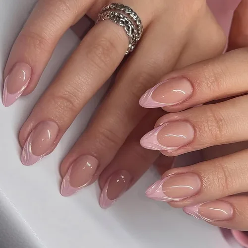 Miniatura 20 de Uñas postizas a presión marrón café, uñas postizas medianas de almendra, color sólido, cobertura completa, uñas postizas artificiales brillantes