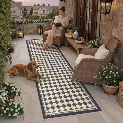 Miniatura 64 de HUGEAR Alfombra de Exterior para Patios en Liquidación, Alfombra Impermeable, Alfombra Grande para Exteriores, Alfombras de Camping de Paja Plástica
