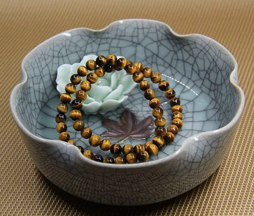 Miniatura 5 de Pulsera elástica hecha a mano con gemas semipreciosas de 1564de pulgada con cuentas redondas de 7pulgadas, unisex