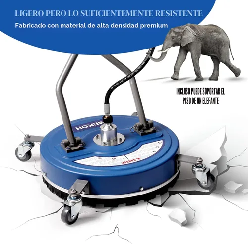 Miniatura 4 de MEKOH Limpiador de superficie para lavadora a presión de 20 pulgadas, 4500 PSI, accesorio de limpiador de superficie con ruedas, accesorio