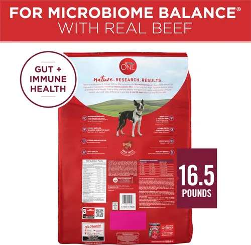 Miniatura 9 de Purina ONE Small Bites Fórmula de ternera y arroz, alimento seco natural para perros pequeños con alto contenido en proteínas, con vitaminas