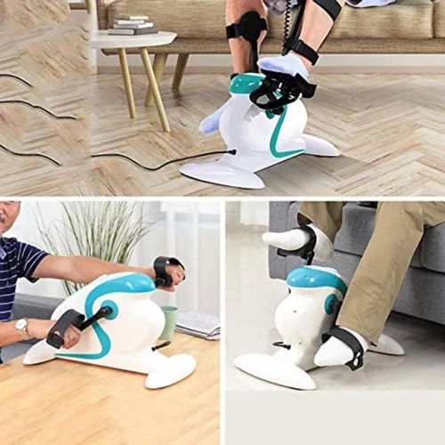 Bicicleta portátil con pedal de ejercicio para piernas y brazos debajo del escritorio, mini bicicleta estática para oficina, equipo para el hogar