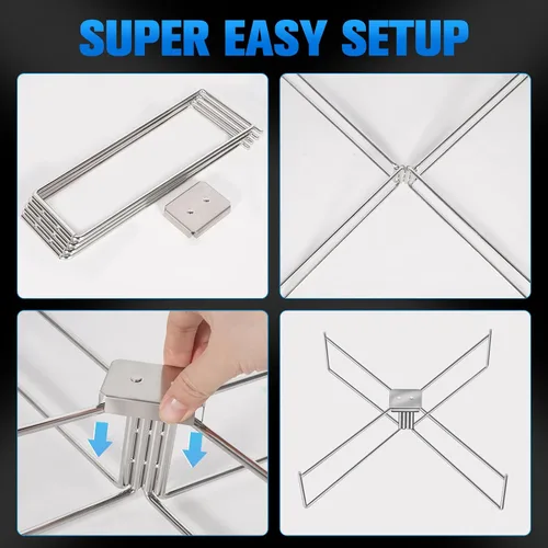 Miniatura 7 de Soporte para hoguera para estufa individual, fogata y otras fogatas al aire libre de 15 a 20 pulgadas, soporte de acero inoxidable, accesorios