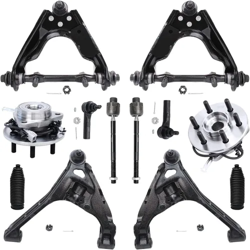 Miniatura 140 de Detroit Axle - Kit de nudillos de dirección delantera izquierda para Ford Edge Lincoln MKX 07-10, cojinete de rueda del lado del conductor, nudillo