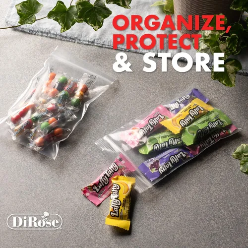 Miniatura 8 de Dirose Bolsas de polietileno transparentes con cierre de 4 x 5 pulgadas, paquete de 100, 2 mil de grosor, bolsas de plástico resellables