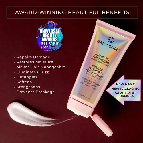 Miniatura 2 de DAILY DOSE Mascarilla para el cabello con acondicionador profundo, tratamiento para cabello seco, dañado y teñido, sin parabenos, ftalatos, vegano