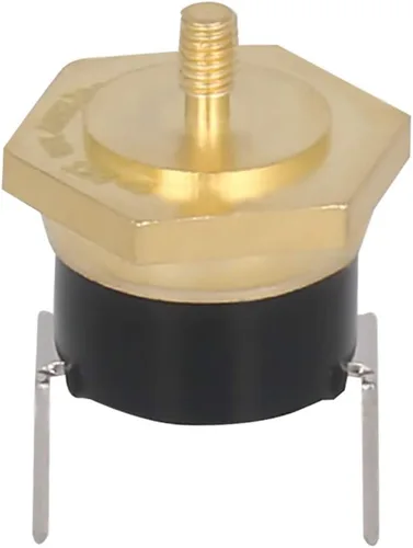 Miniatura 12 de Fielect Interruptor de control de temperatura del termostato KSD301, ajuste Snap Disc Interruptor de temperatura 257.0 °F Cobre M5 normalmente