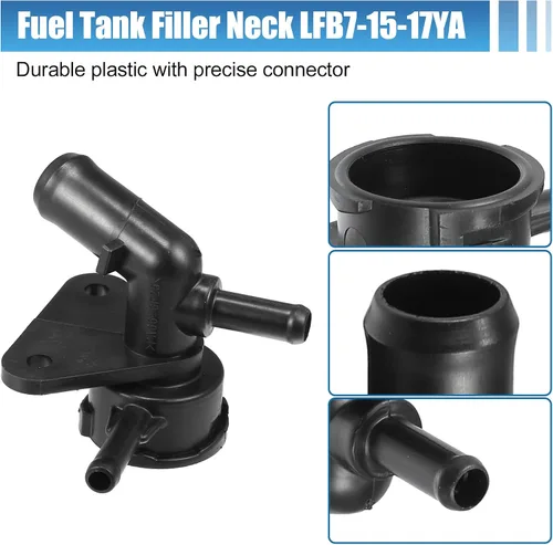 Miniatura 4 de uxcell No.LFB7-15-17YA Cuello de relleno del radiador del motor con tapa completamente sellada para Mazda 5 2.3L L4 2006-2010 Tubo de agua