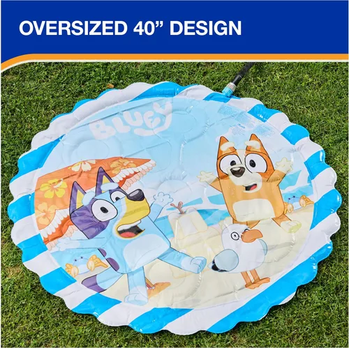 Miniatura 5 de SwimWays Bluey Splash Mat, Kids Splash Pad, juguetes al aire libre, suministros de fiesta Bluey y juguetes acuáticos para edades de 1 año en adelante