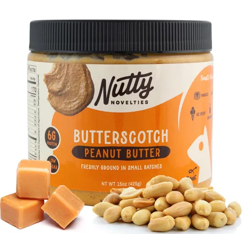 Miniatura 8 de Nutty Novelties Mantequilla de maní, alta en proteínas, baja en azúcar, mantequilla de maní saludable, mantequilla de maní completamente natural