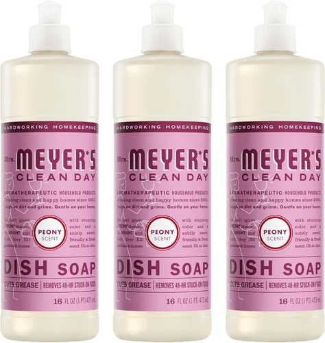 Miniatura 11 de Mrs. Meyer's - Detergente líquido para platos, aroma a pinos de Iowa, fórmula biodegradable, edición limitada, paquete de 3 unidades, 16 fl oz